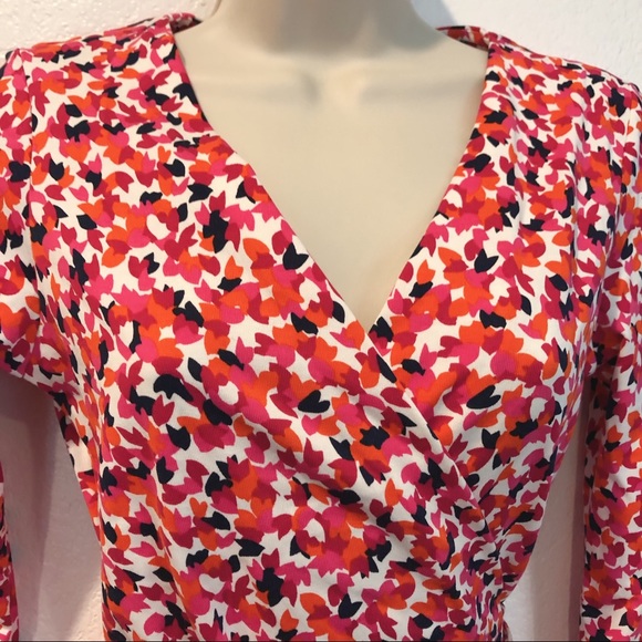 DVF Size 2 New Julian Two Leaf Dance Wrap Dress - Picture 4 of 16